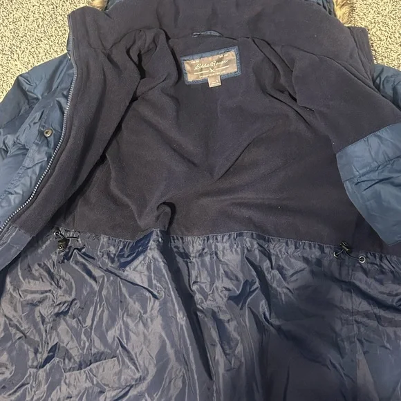 Eddie Bauer Women's Blue Down Puffer Coat - Picture 8 of 11